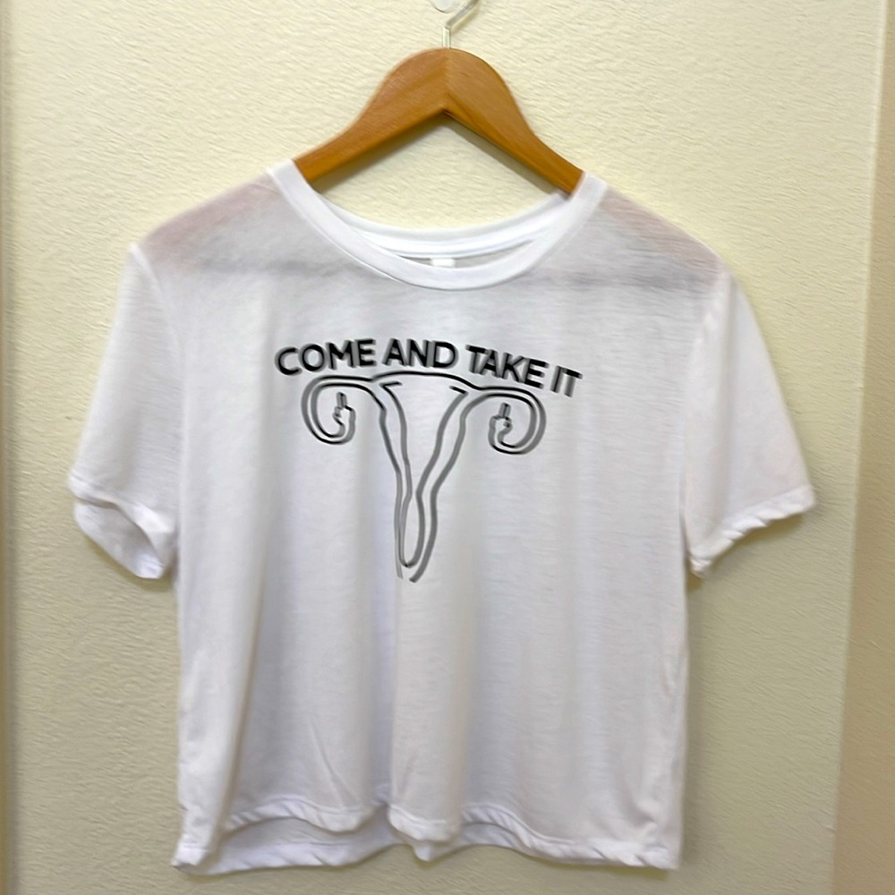 “Come and Take It" Ovaries Crop Top from Limbo Boutique in Austin, TX  Large